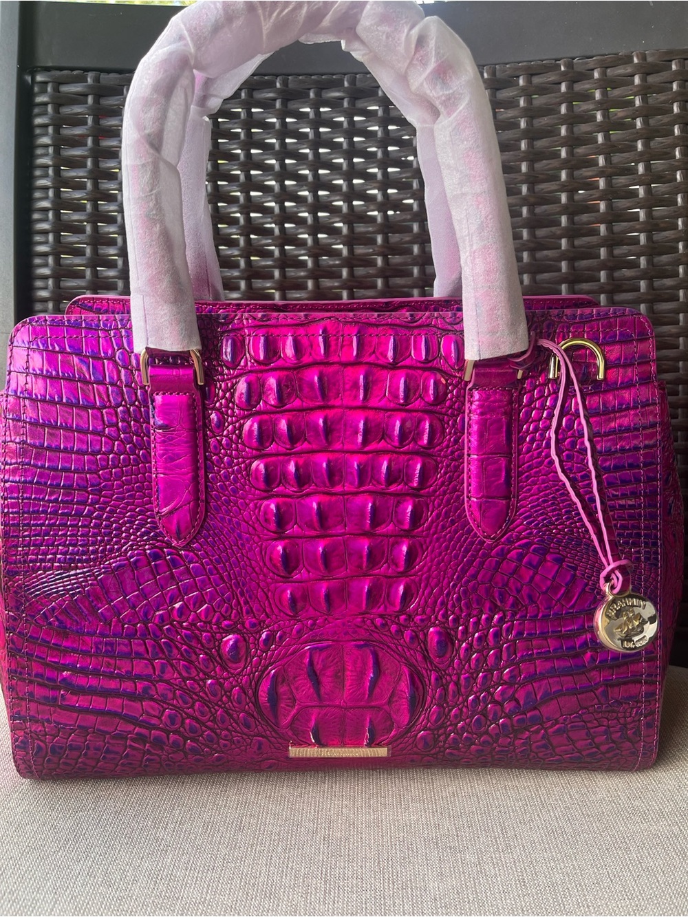 NWT Brahmin SMALL FINLEY in VOLTAGE VIOLET Melbourne